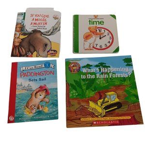 Lot of 4 Books for Kids for Storytime, Bedtime, Learn to Read, Imagination, & Mo